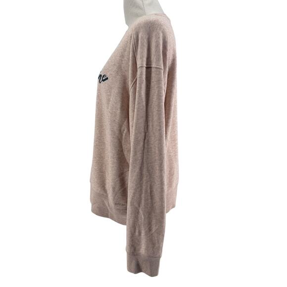 Prana Women's Pink Rise & Shine Crewneck Sweatshirt Size Large - Picture 2 of 4